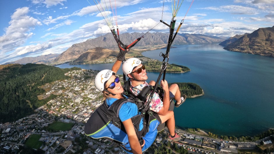 tandem paragliding gforce queenstown