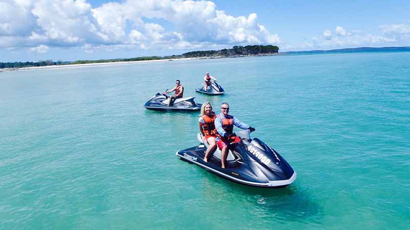 Fraser Island is certainly the gem of the Fraser Coast, we can show you a part of Fraser Island and the Great Sandy Straits that few tourist get to see on this 1 1/2 hour jet ski tour!