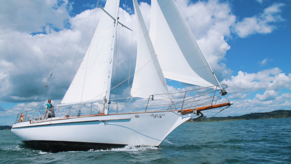 Explore the stunning Bay Of Islands on the Vigilant, a classic cutter rig sailing yacht. This intimate cruise will allow you to relish in the tranquillity of one of the world's premier boating destinations!