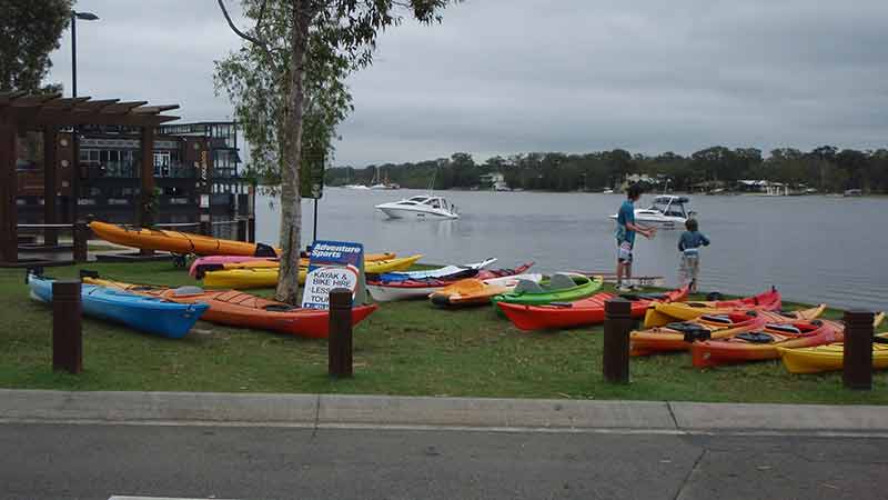 Explore the calm waterways of the Noosa River from a kayak