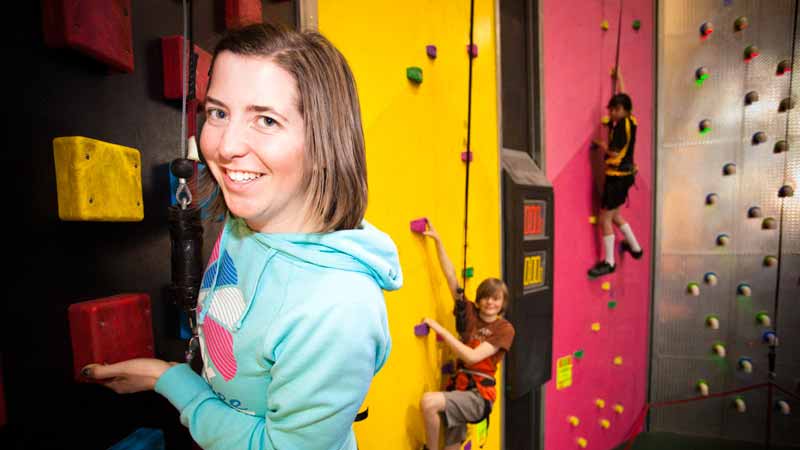 Try Clip n Climb at Basecamp Wanaka's fantastic indoor facility