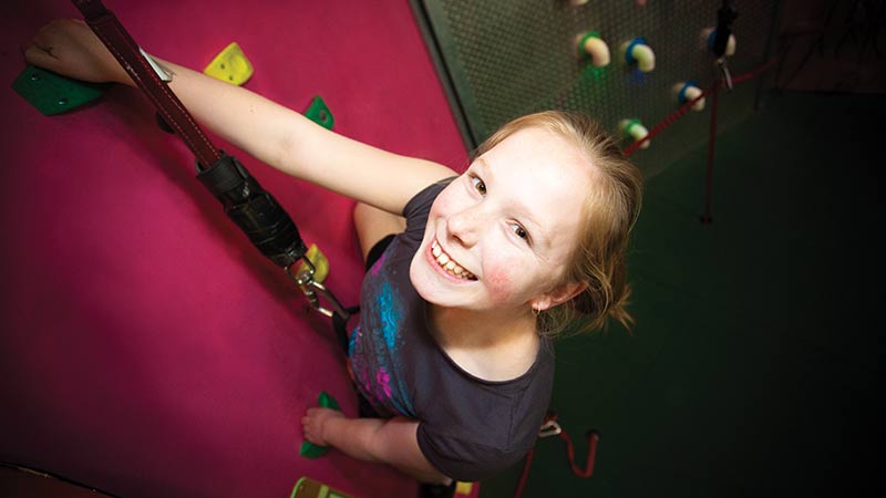 Try Clip n Climb at Basecamp Wanaka's fantastic indoor facility