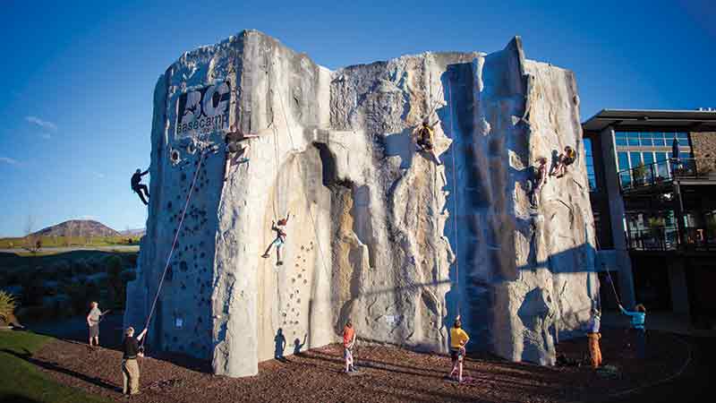 Try Clip n Climb at Basecamp Wanaka's fantastic indoor facility