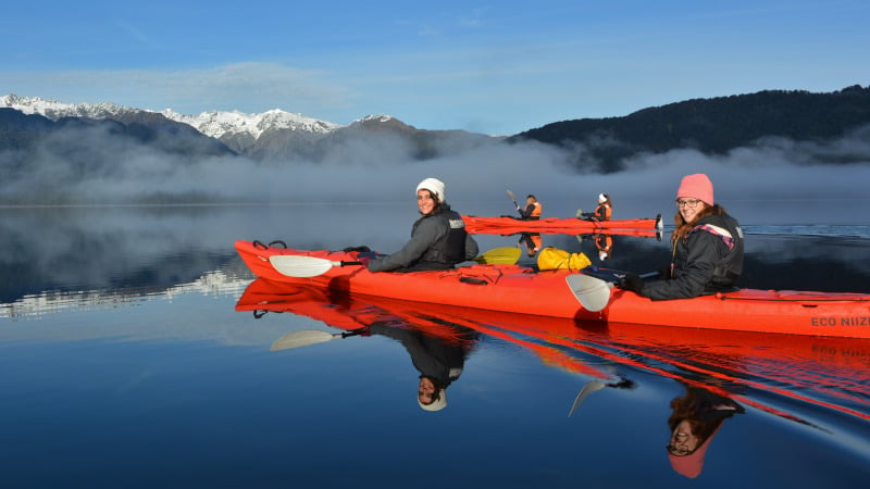 Franz Josef Wilderness Tours is one of the most scenic kayak locations on planet earth