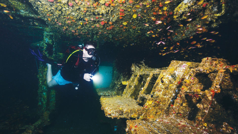 Join Sunreef for 2 world class wreck dives on the HMAS Brisbane, dive gear not included.