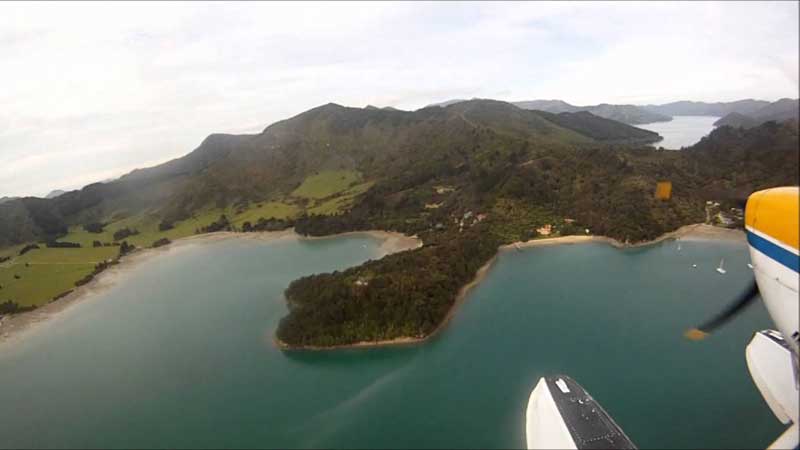 Experience a thrilling and unique flight aboard a float plane discovering the wonders of the beautiful Marlborough Sounds.