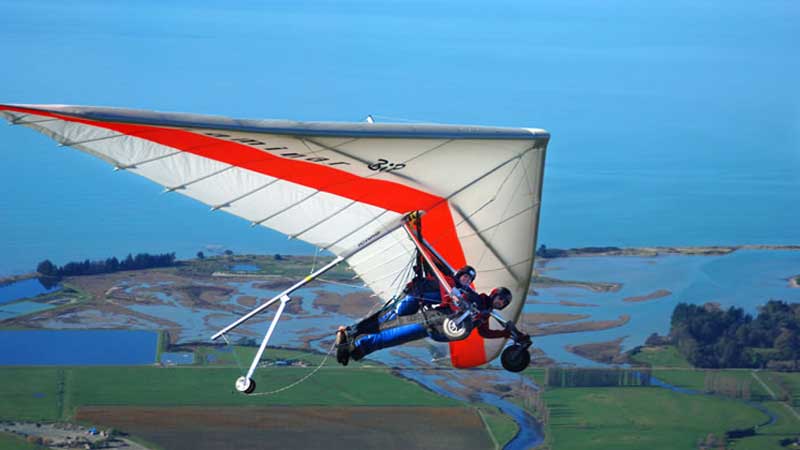 Experience breathtaking 360 degree views of the stunning Abel Tasman National Park in an exhilarating tandem hang glide for memories that will last you a lifetime.