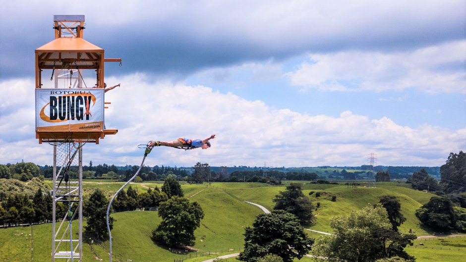 Take the leap of faith with a heart stopping bungy at  Velocity Valley New Zealand's first purpose built extreme theme park!