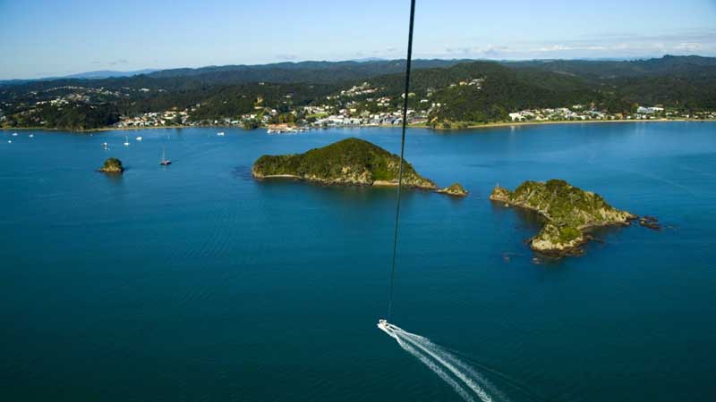 Embark on an incredible parasailing experience, climbing to a tremendous height of 1300ft over the stunning Bay of Islands! 