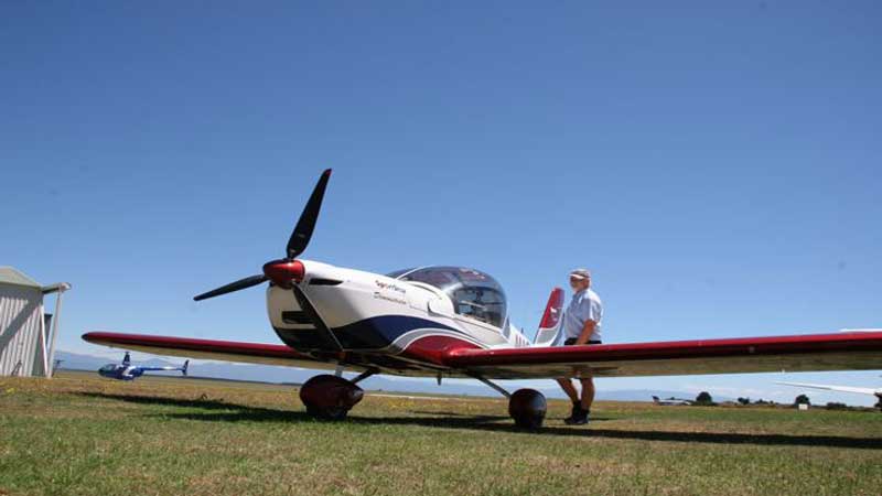 Try Piloting a Plane! In the hot seat, over the stunning Nelson Bays.