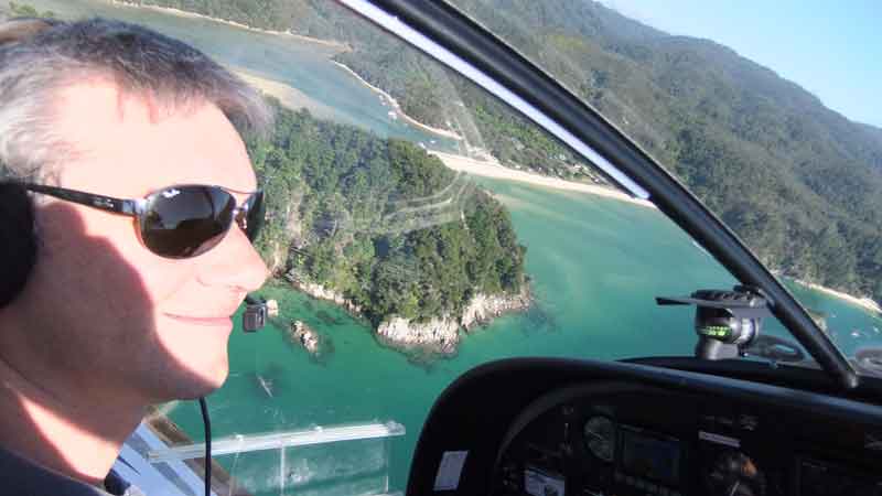 Try Piloting a Plane! In the hot seat, over the stunning Nelson Bays.