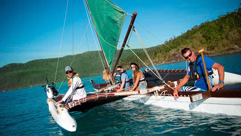 Enjoy a half day guided sailing on the one-of-a-kind Outrigger Canoe Tour, the newest Adventure Tour to the Whitsundays!