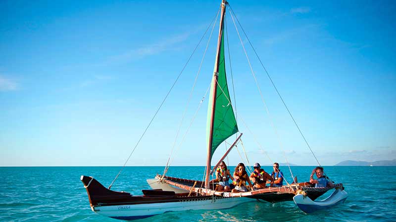 Enjoy a half day guided sailing on the one-of-a-kind Outrigger Canoe Tour, the newest Adventure Tour to the Whitsundays!