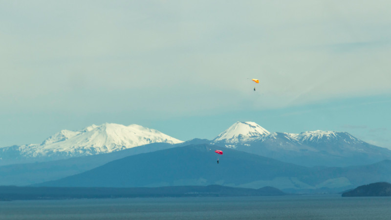 Experience a breath-taking 12,000ft jump over one of the best skydiving locations in New Zealand with Skydive Taupo!