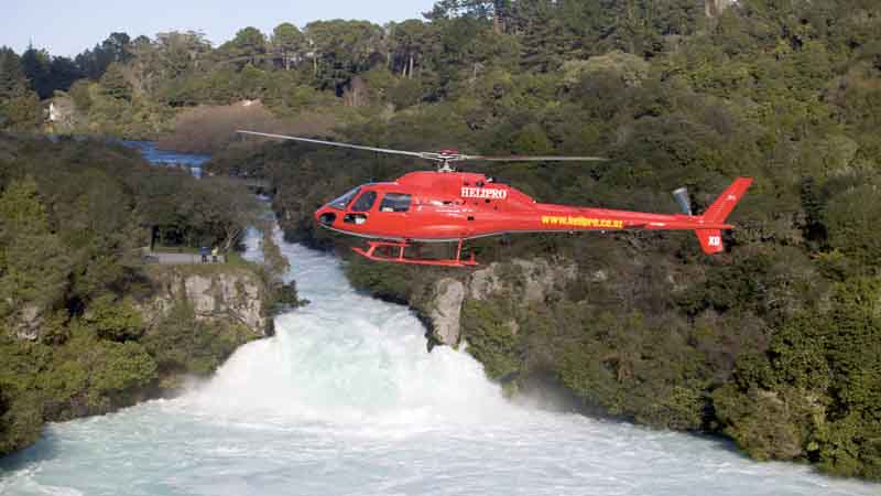 Join the helicopter professionals for a mesmerising scenic flight over Taupo's iconic Huka Falls and its famous Maori Rock Carvings.