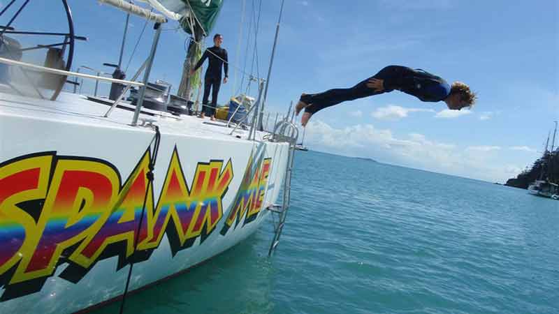 Spank Me's Sailing adventure lets you snorkel the Great Barrier Reef, sail a real race boat and camp on an Island with like-minded adventure travellers!