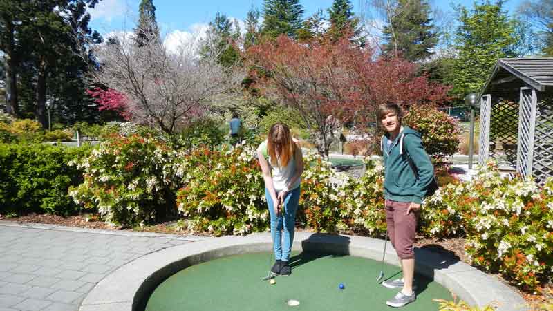 Queenstown Mini Golf - 18 mini golf holes set in a stunningly beautiful garden area, only 3 minutes walk from downtown Queenstown!