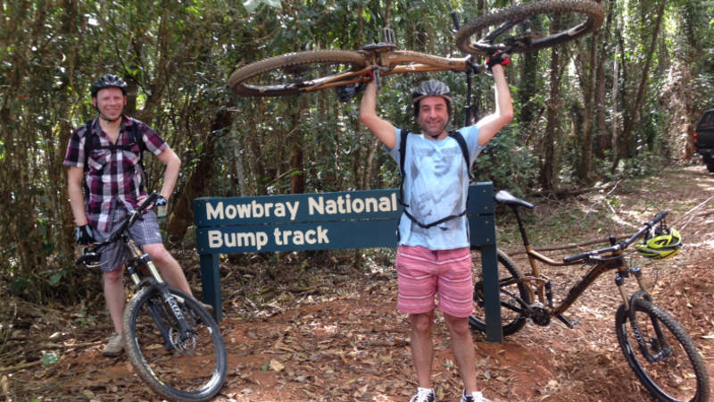 Half day mountain bike tour through the forestry trails near Port Douglas