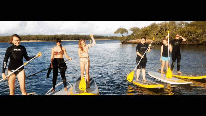 Grab some friends and join the group for some flat water fun on the calm Cotton Tree River