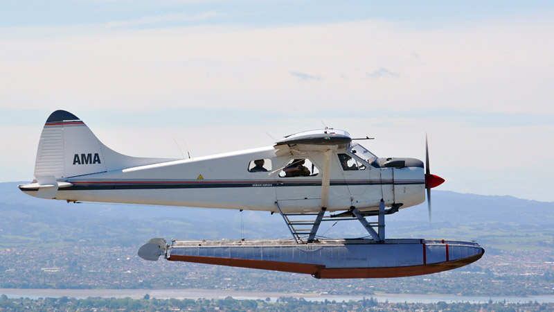 Auckland Seaplanes will take you on the flight of your life to discover the beauty of the Hauraki Gulf from a unique breath-taking perspective aboard their seaplane.