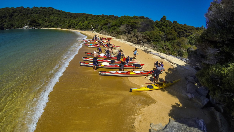 Join us for an amazing eco friendly kayaking expedition through the forest fringed Astrolabe, deep within the heart of the Abel Tasman National Park.