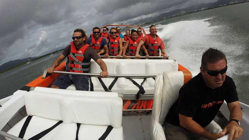 Thrilling jet boat rides in Cairns! 35 minutes of wet, wild fun!