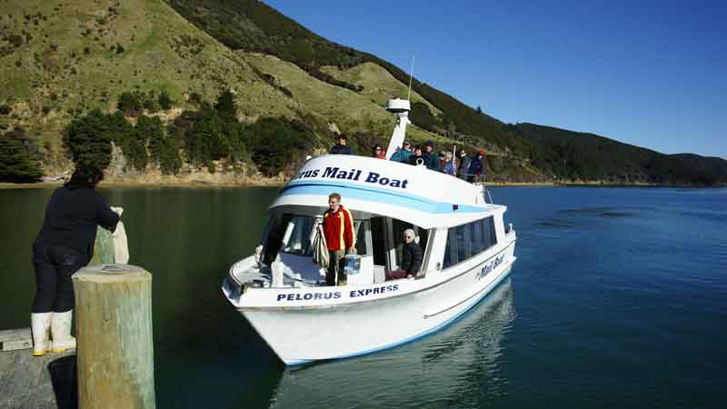 On Tuesdays, Thursdays and Fridays you have the opportunity to join the world famous Pelorus Mail Run in the Marlborough Sounds