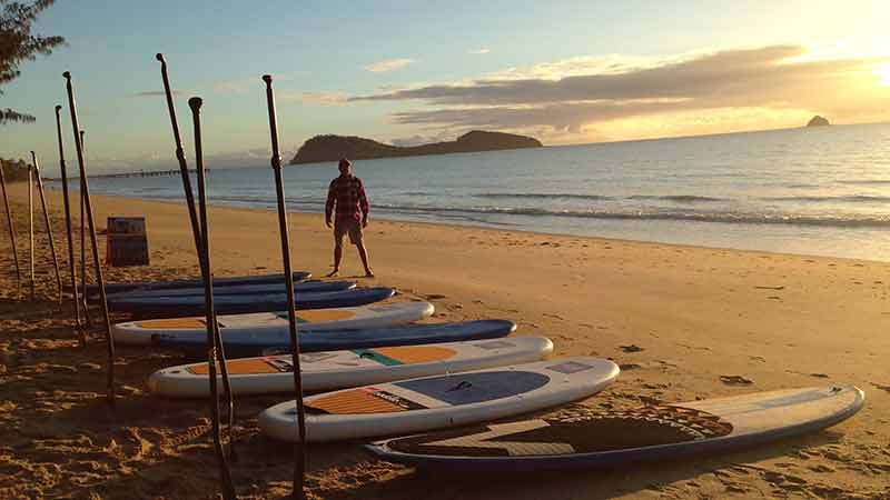 Join us for a morning SUP tour around Double Island, Palm Cove