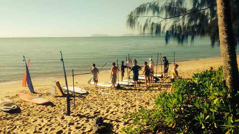 Join us for a morning 1 hour SUP lesson at Palm Cove