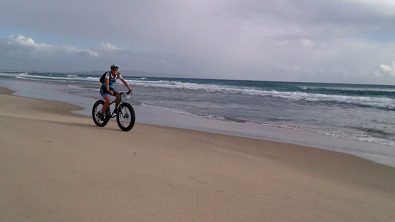 Explore Noosa and make light work of the beaches on this wide tyre bike