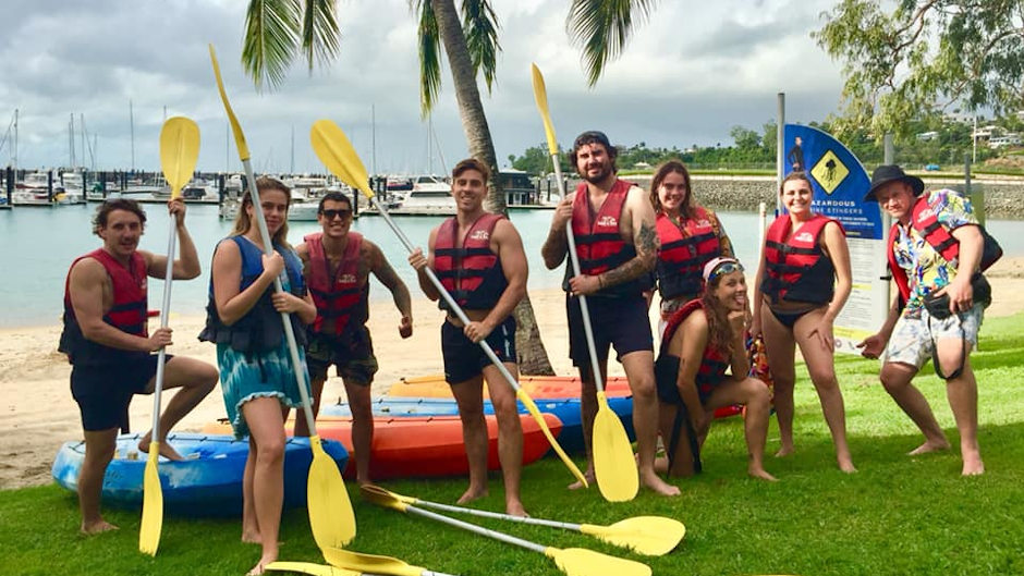 Explore the magnificent coastline of Airlie Beach with this double kayak tour!
