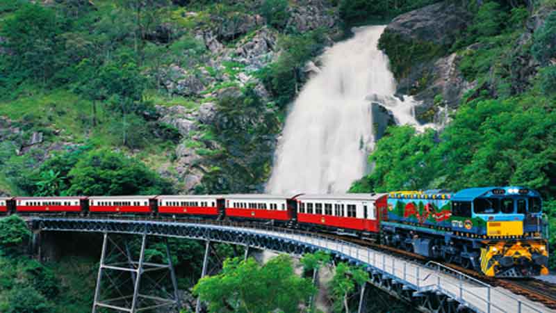 Visit Kuranda on the iconic Skyrail and Kuranda Train. Stroll the markets and checkout the amazing views on the way