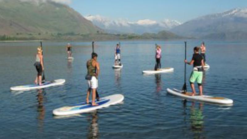 Rent a SUP and explore beautiful Lake Wanaka and all its surroundings.