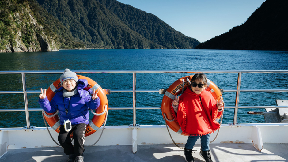 Leave the driving to the pros and experience Fiordland from this cruisey coach and catamaran combo!