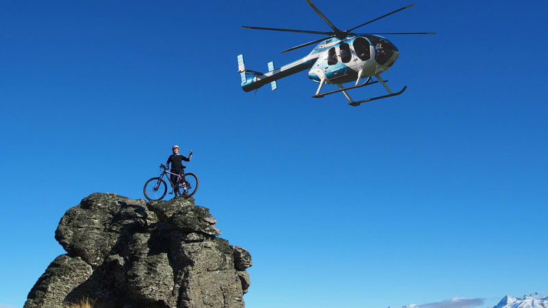 Experience the sheer awesomeness of a chopper ride to the top of a mountain then the thrill of the downhill ride on this unforgettable heli biking adventure with Heliview! 