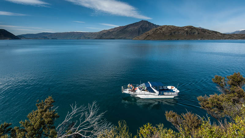 Our 2 hour trip offers a relaxed and intimate cruising experience, away from the crowds with the opportunity to learn about the history of Lake Wanaka and its stunning surrounds.