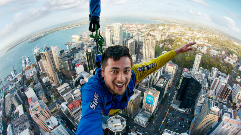 Jump from New Zealand’s highest building with nothing but a wire between you and the ground 192m (629ft) down!