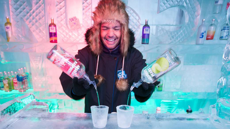 Step into Minus 5 ICE BAR - A magical winter wonderland made completely out of ICE!