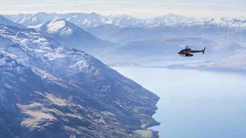 Take in the beauty of Queenstown from a different perspective with Heli Tours "must do" scenic flight over Lake Wakatipu to explore the wilderness of the surrounding mountains.