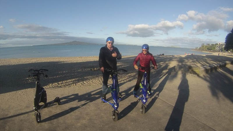 Discover some of Auckland’s best loved bays with a 2 hour scenic trikke tour. You’ll simply love whizzing past the beautiful beaches on your trikke – An electric three wheeler that’s easy to use and heaps of fun!