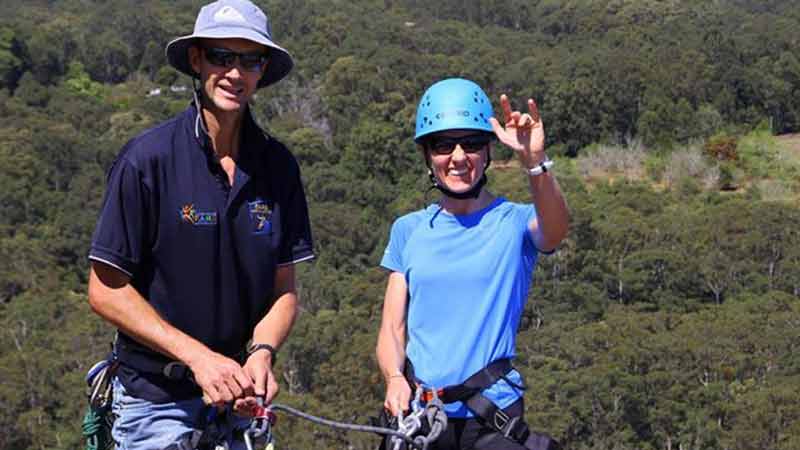 Catch the sunset while abseiling Mount Timbeerwah! Step outside your comfort zone and conquer cliffs up to 50m high just outside of Noosa