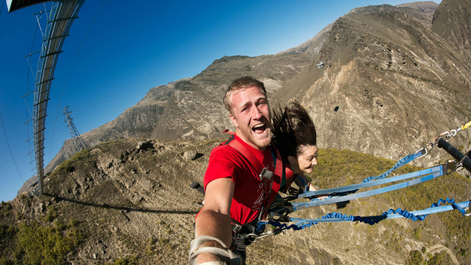 Free fall 70m towards the valley floor before swinging out in an awe inspiring 300m arc that takes the adrenaline hit to the next level. Go forwards, backwards, upside down, or with a friend, it doesn’t matter just GO!