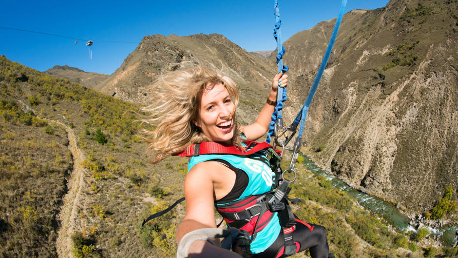 Free fall 70m towards the valley floor before swinging out in an awe inspiring 300m arc that takes the adrenaline hit to the next level. Go forwards, backwards, upside down, or with a friend, it doesn’t matter just GO!