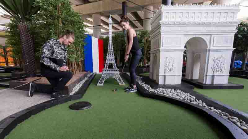 Take a journey around the world without leaving Auckland with Around The World 18 Hole Mini Golf!