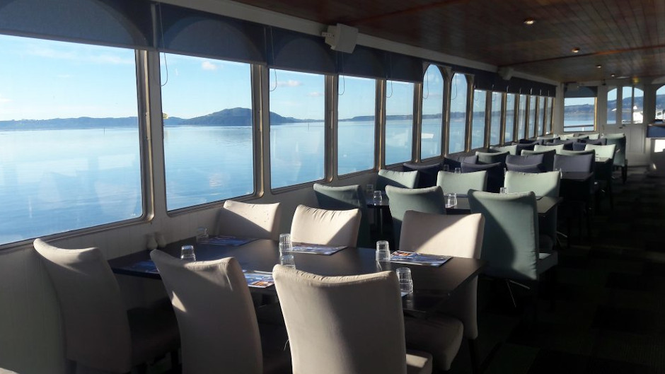 Join the friendly crew aboard the M.V Lakeland Queen for an hour of relaxed cruising on Lake Rotorua while enjoying a coffee and fresh baking.
