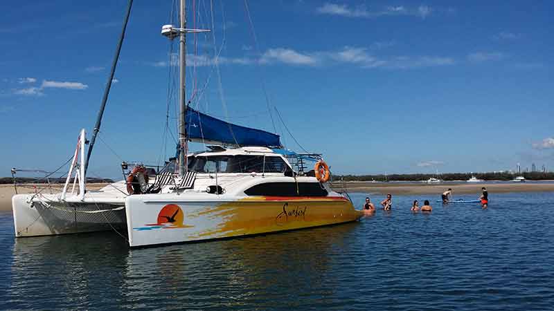 Set sail on Sunbird for a lunch you’ll never forget. With a coastal playing field from Surfers Paradise to Brisbane, you won’t be short of views or activity. Grab a fishing rod, tackle a stand up paddle board, or go for a splash in the crystal waters, this is time to be spent doing what you love.