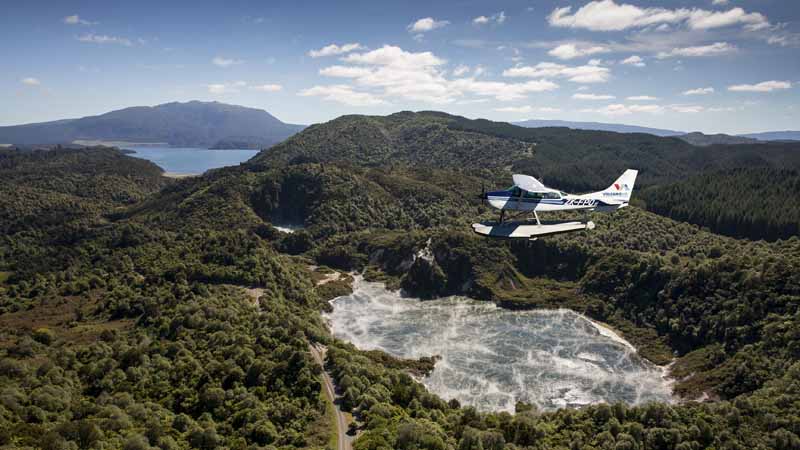 Experience the magic of Rotorua's volcanic and geothermal activity with this thirty minute scenic exploration flight!