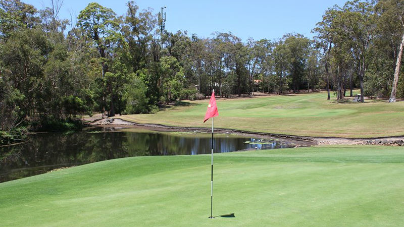Play a round on the green of one of Australia’s top ranked resort courses. Palmer Gold Coast lies on 65 hectares of native wood, boasting picturesque fairways of gum trees, eucalyptus, lakes, ponds and native fauna. It is a 6078 meter, 18 hole, Par 71 championship golf course (Aust Course Rating 72), designed by the Marsh/Watson team.