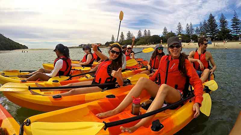 Half day double kayak hire. Design your own kayaking adventure on the Gold Coast Broadwater!