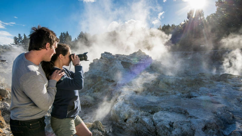 Explore Rotorua’s most active thermal park!  Hell’s Gate is set on over 50 acres of highly active geothermal landscape.